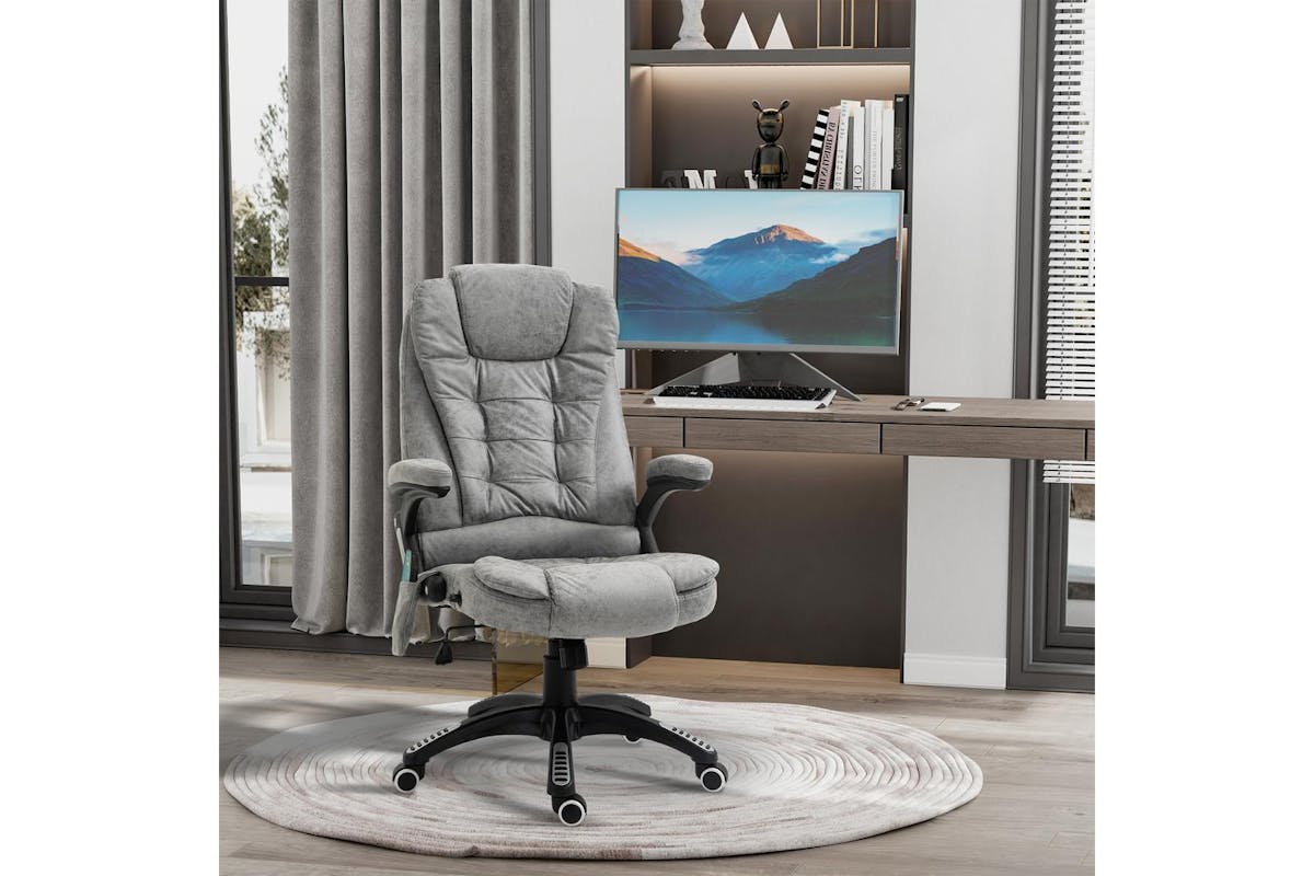 Vinsetto Heated Massage Recliner Office Chair-2
