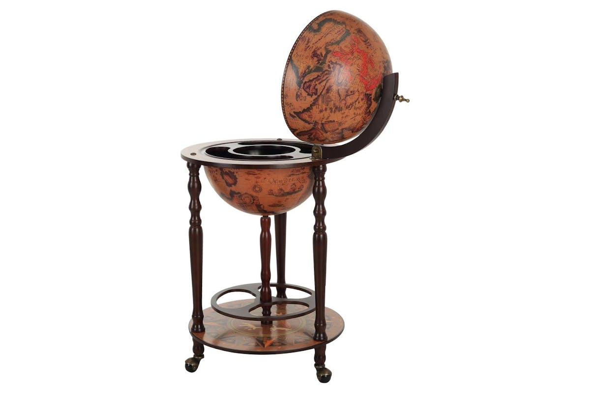 Homcom Globetrotter Mini Trolley Bar Cabinet