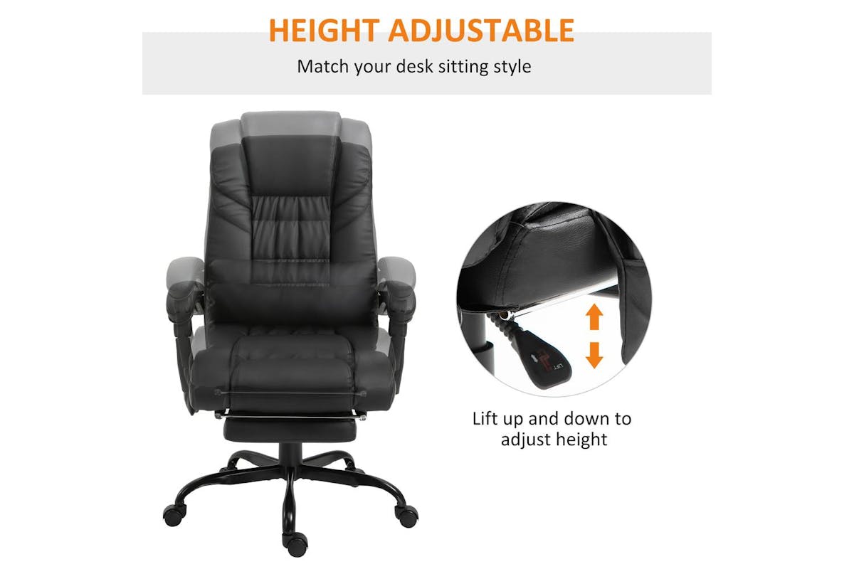 Vinsetto 6-points Massage Office Chair-3