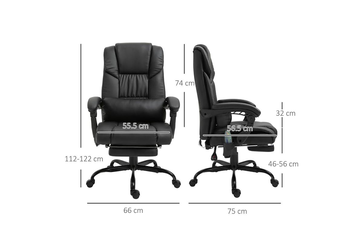 Vinsetto 6-points Massage Office Chair-4