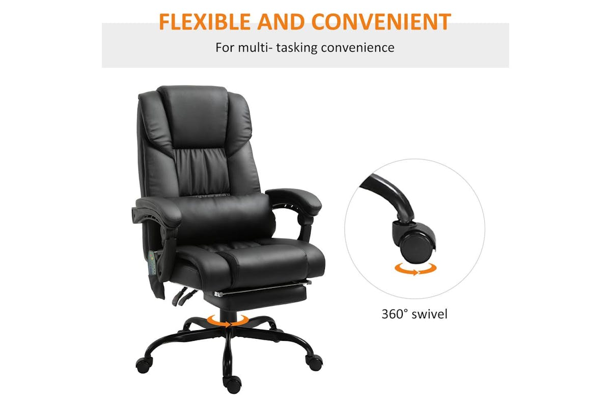 Vinsetto 6-points Massage Office Chair-7