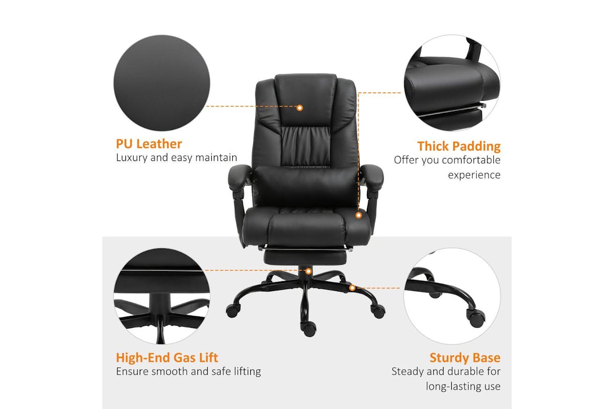 Vinsetto 6-points Massage Office Chair-8