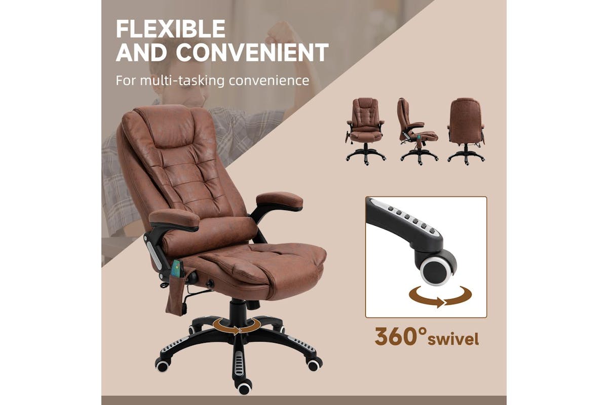 Vinsetto Massage Recliner Office Chair-7