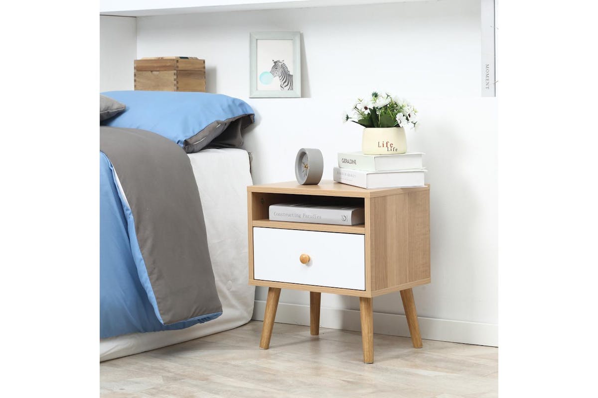 Homcom | 831-479 | Lamp Table with Console & Storage-2