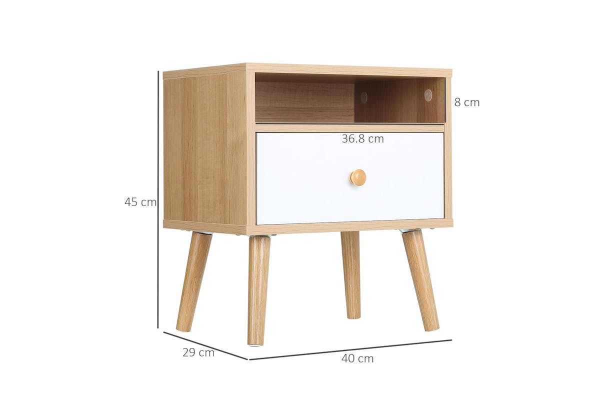 Homcom | 831-479 | Lamp Table with Console & Storage-4