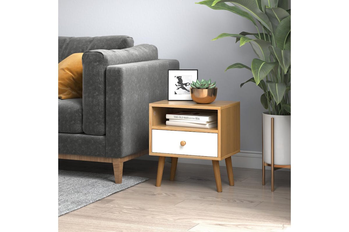 Homcom | 831-479 | Lamp Table with Console & Storage-6