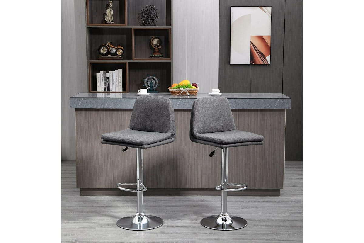 Homcom Modern Bar Stools | Set of 2-2