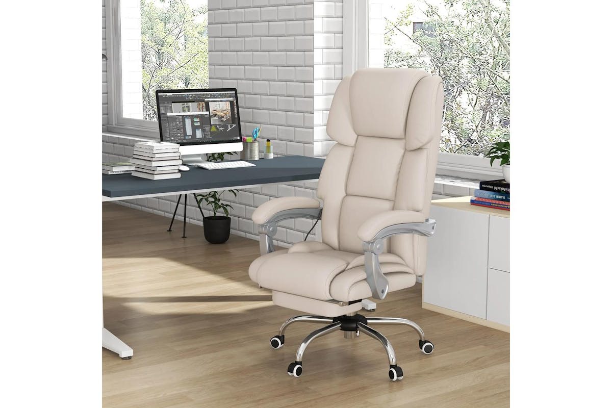 Vinsetto Leather Massage Office Chair-2