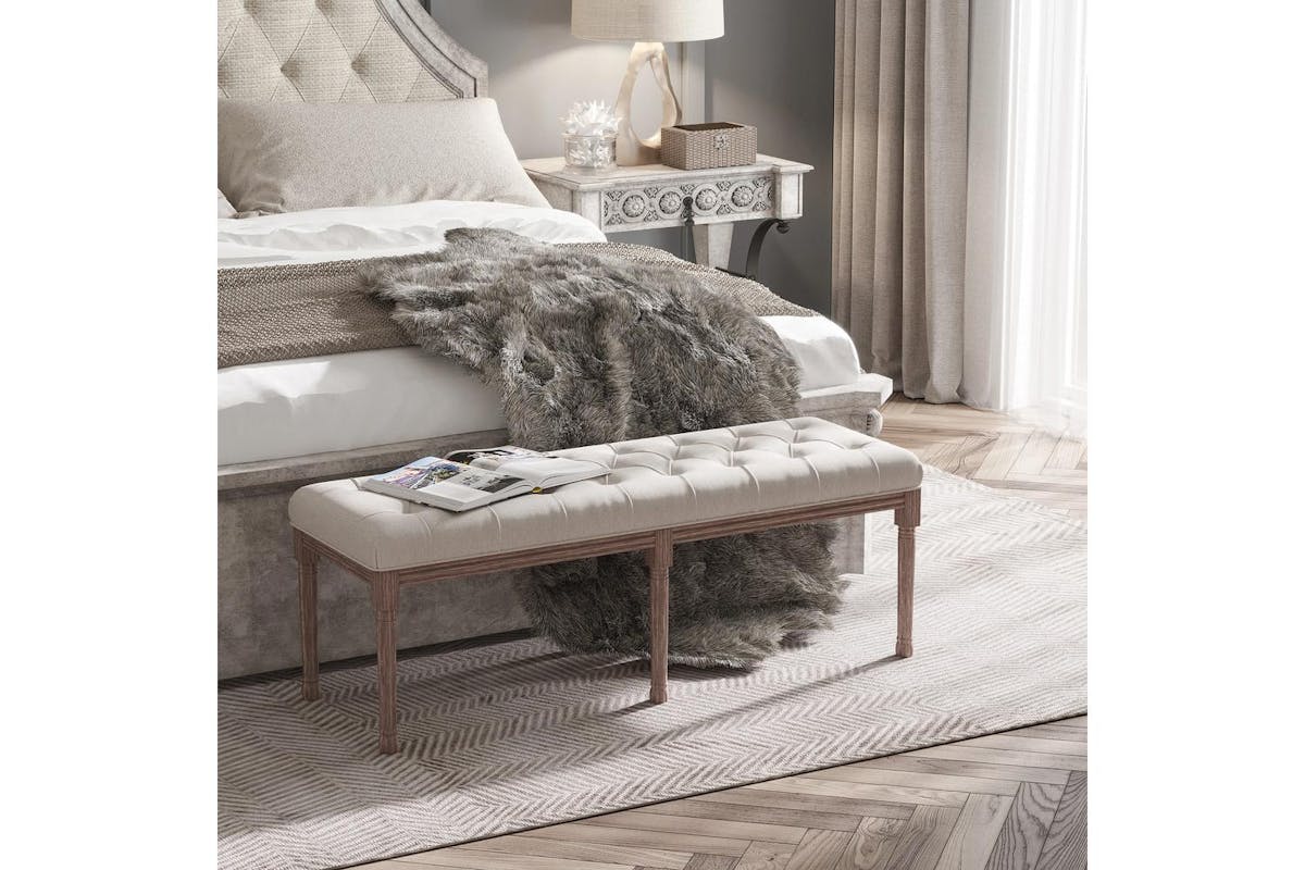Homcom Cushioned Dining Bench-4