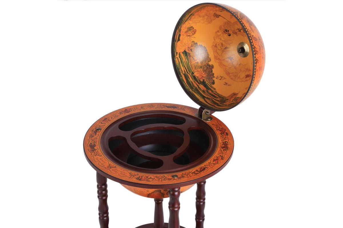 Homcom Globe Shaped Retro Mini Home Bar Cabinet-5