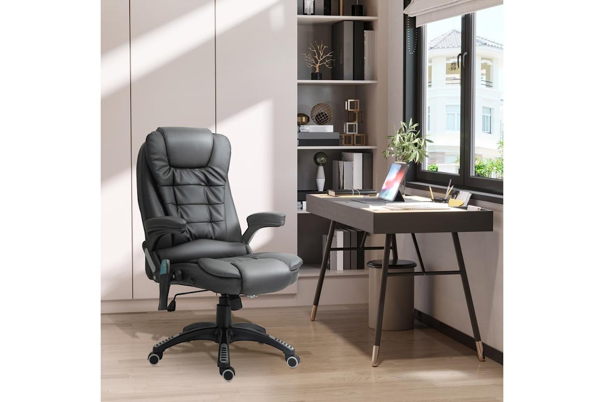 Homcom Heated Massage Office Chair-2