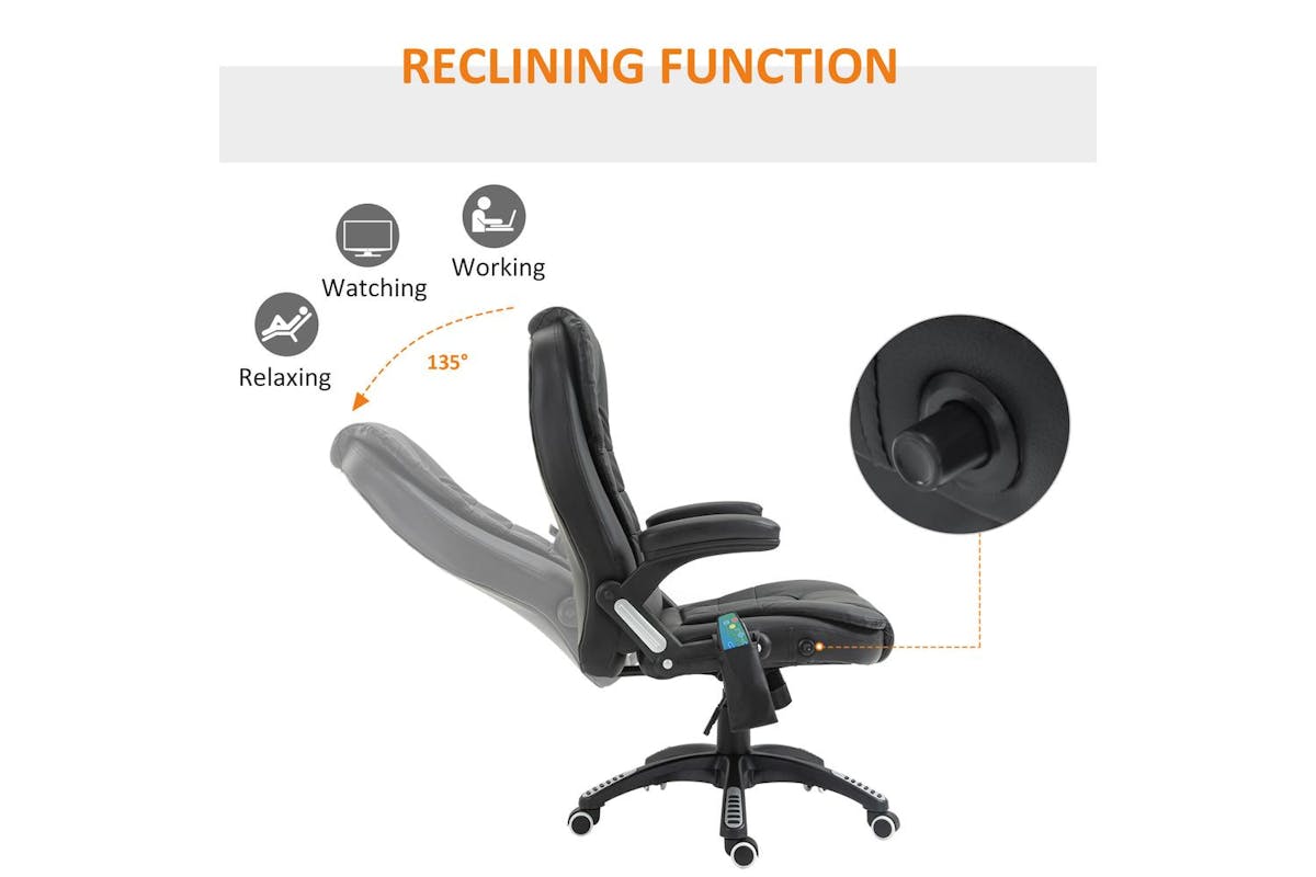 Homcom Heated Massage Office Chair-6