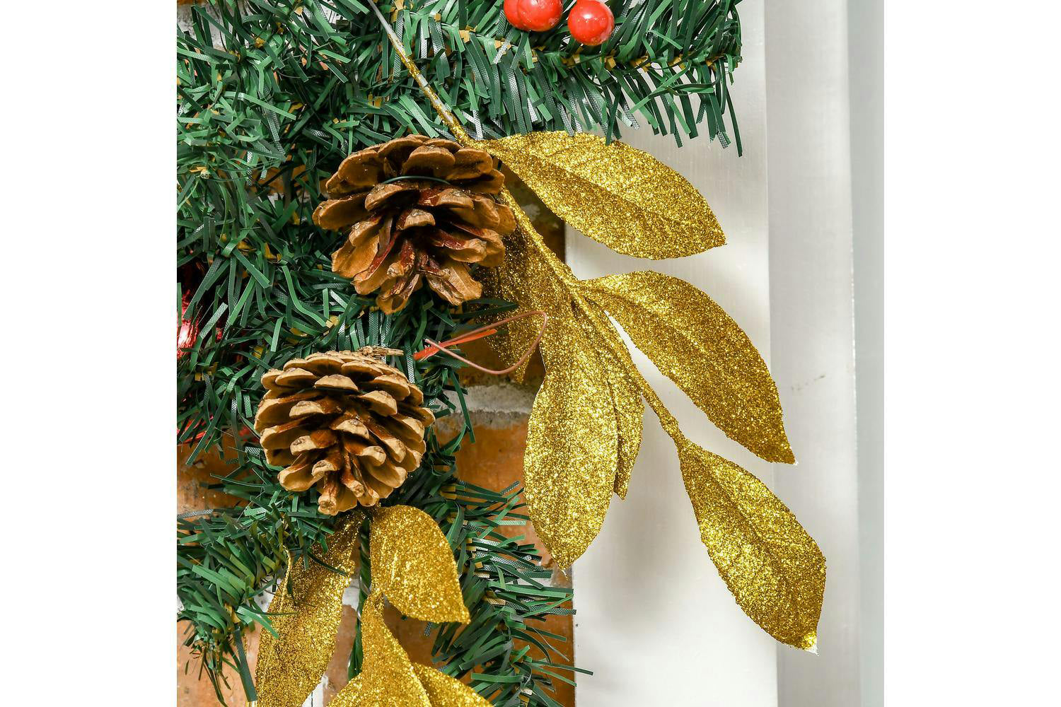 Homcom | Non-lit Decorated Christmas Garland | 270 cm-8