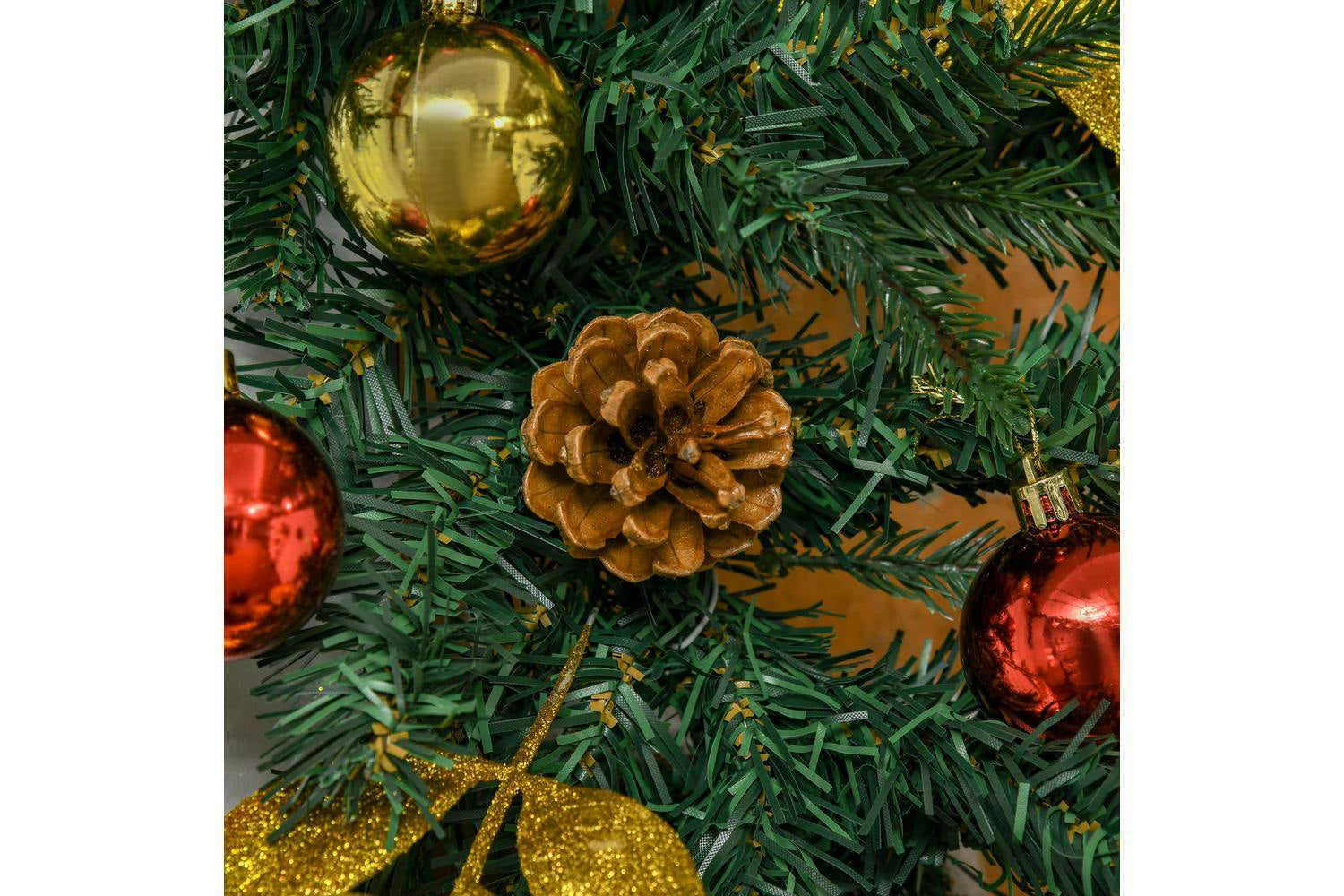 Homcom | Non-lit Decorated Christmas Garland | 270 cm-9