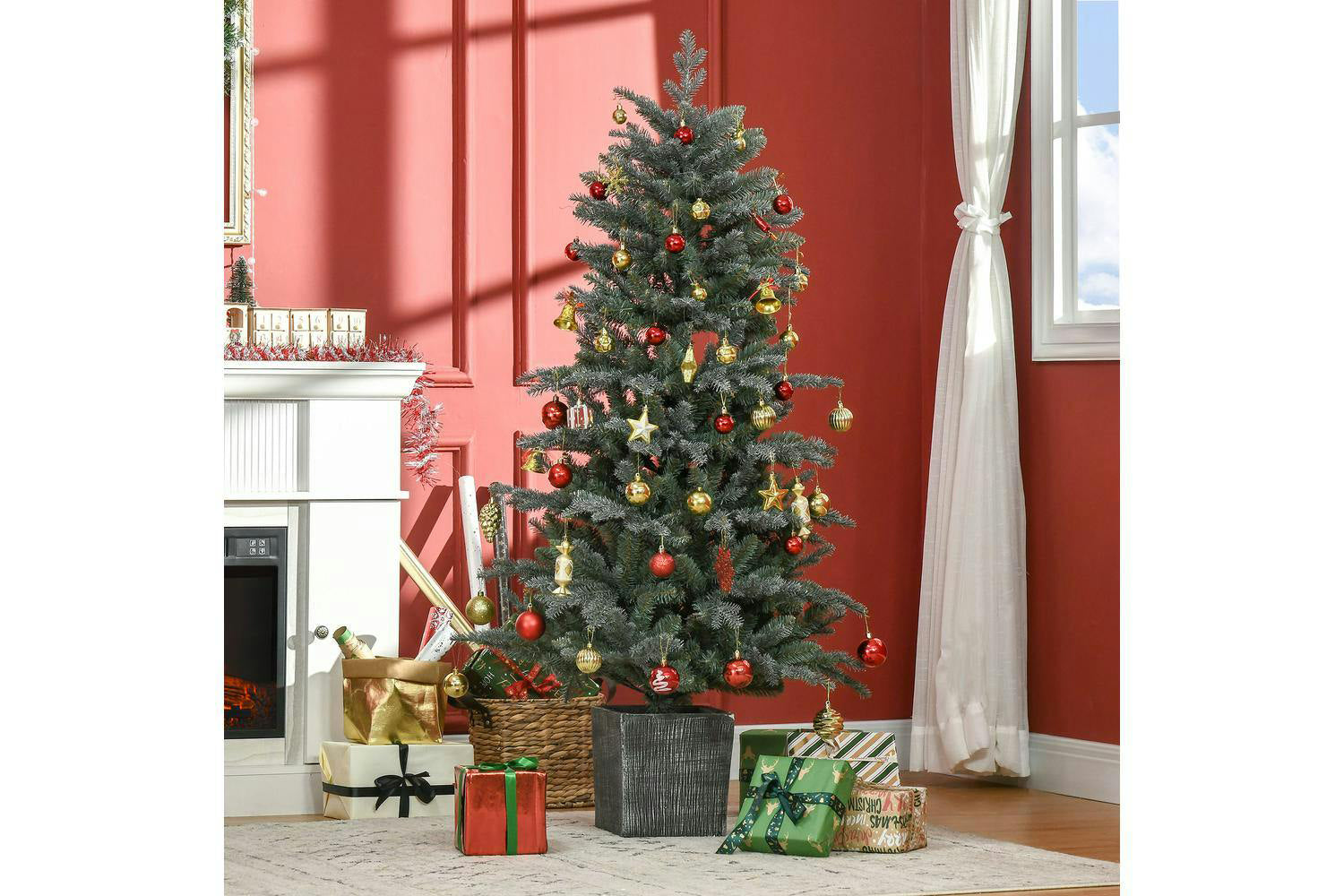 Homcom | Artificial Christmas Tree | 5ft-2