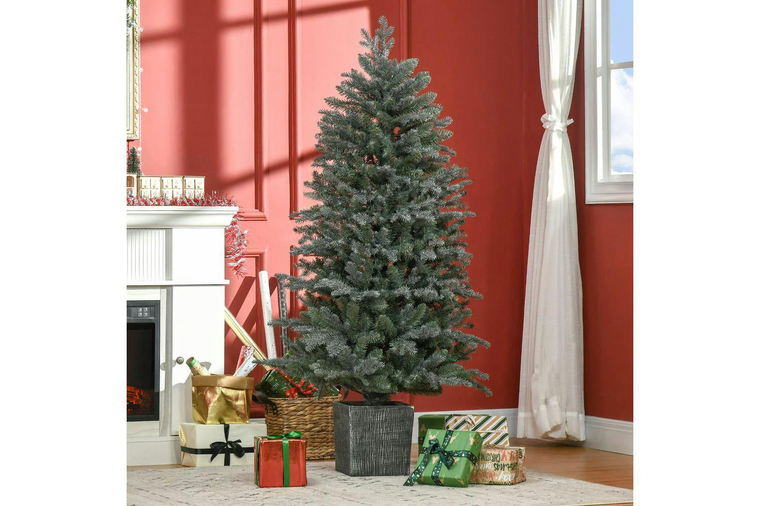 Homcom | Artificial Christmas Tree | 5ft-7