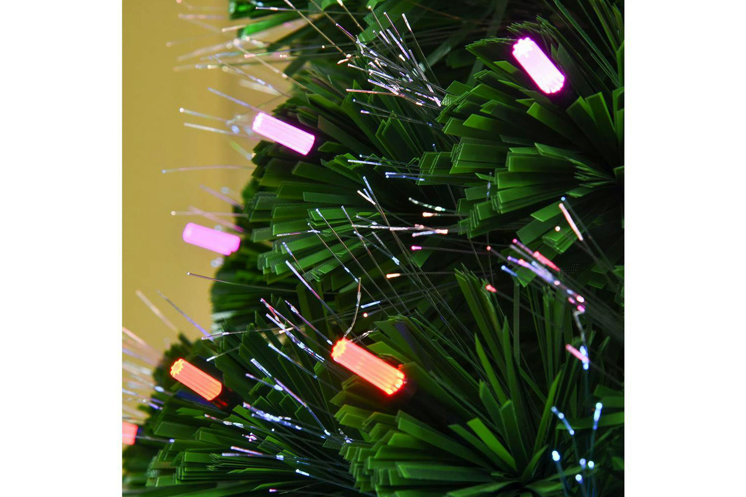 Homcom | Pre-lit Fiber Optic Christmas Tree | 5ft-6