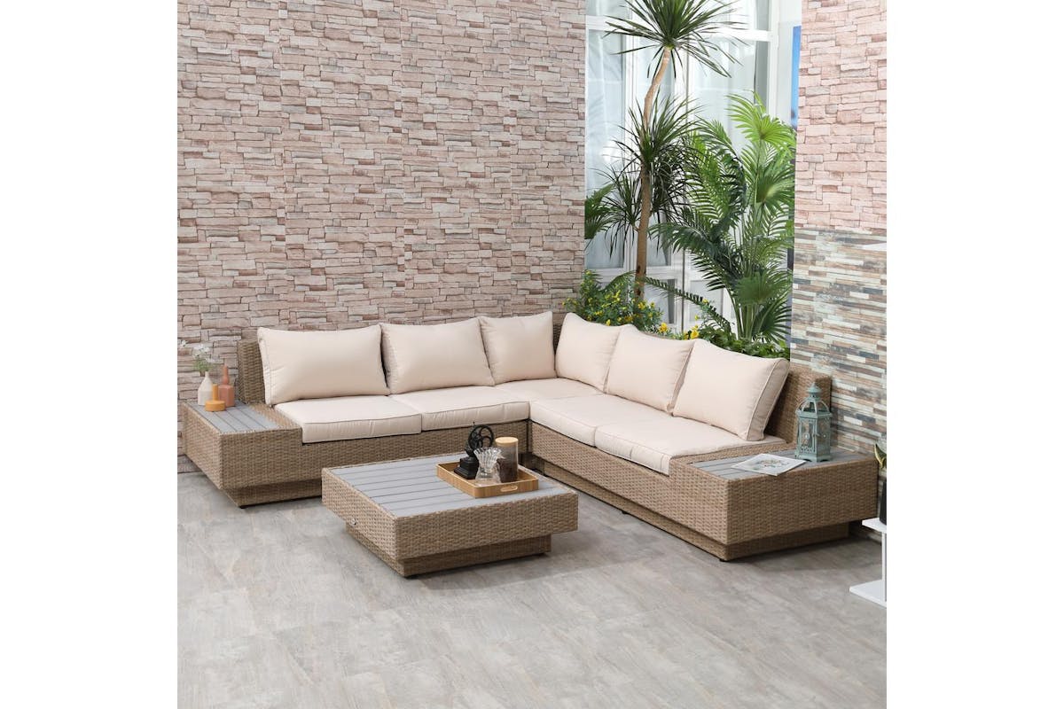 Outsunny | 860-075 | Luxurious 5-seater Rattan Garden Furniture Set-2