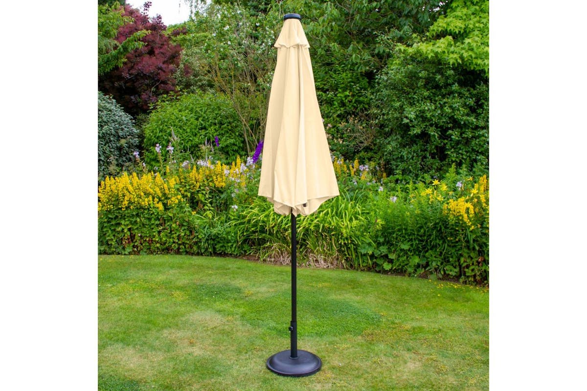 Monstershop Beautiful LED Tilt Parasol | Beige-6