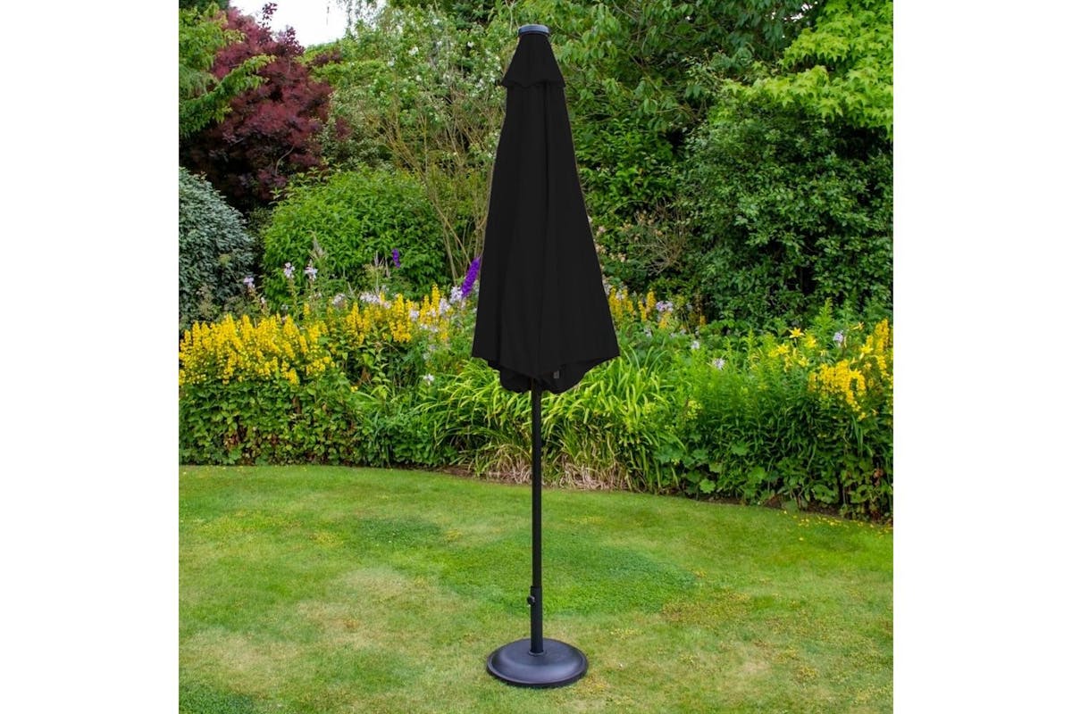 Monstershop LED Tilt Parasol with Light | Black-7
