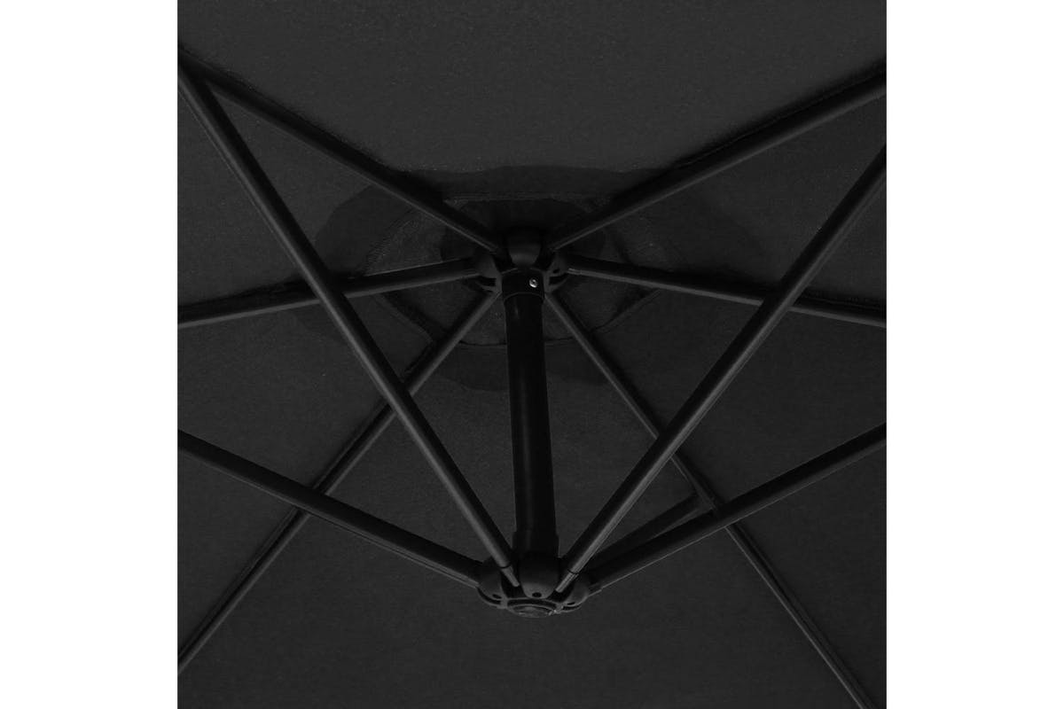 Monstershop Cantilever Parasol & Square Base | Black-3