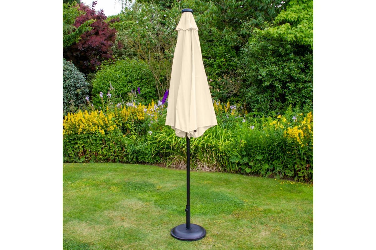 Monstershop LED Tilt Parasol | Cream-7