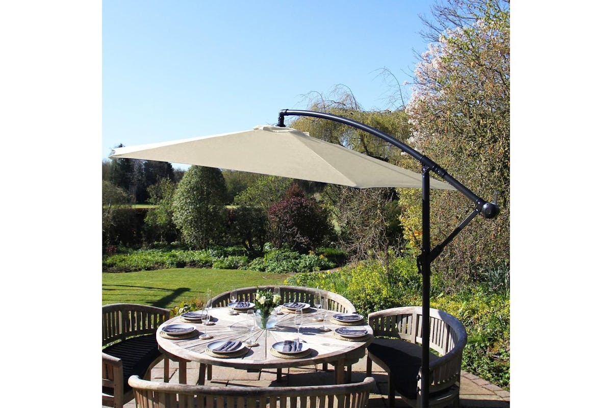 Monstershop Cantilever Parasol & Fan Base | Cream-6