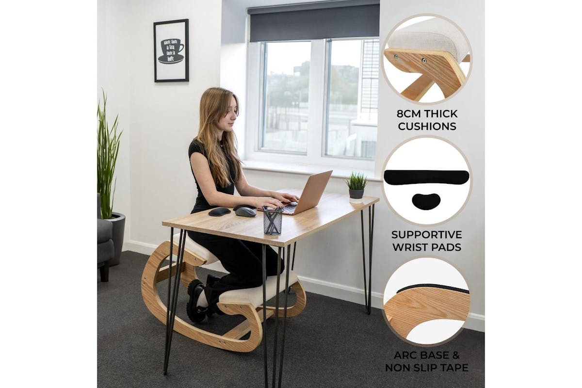 Monstershop Ergonomic Kneeling Chair | Beige-2