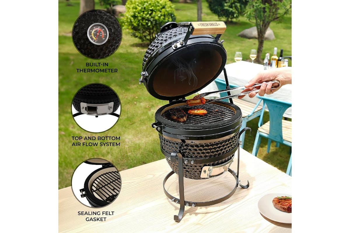 Monstershop Fresh Grills 13" Kamado BBQ Oven-4