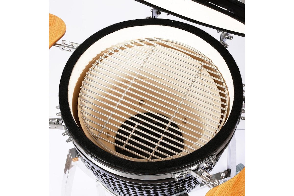 Monstershop Fresh Grills 18" Maxi Kamado Charcoal BBQ Grill | Black-5