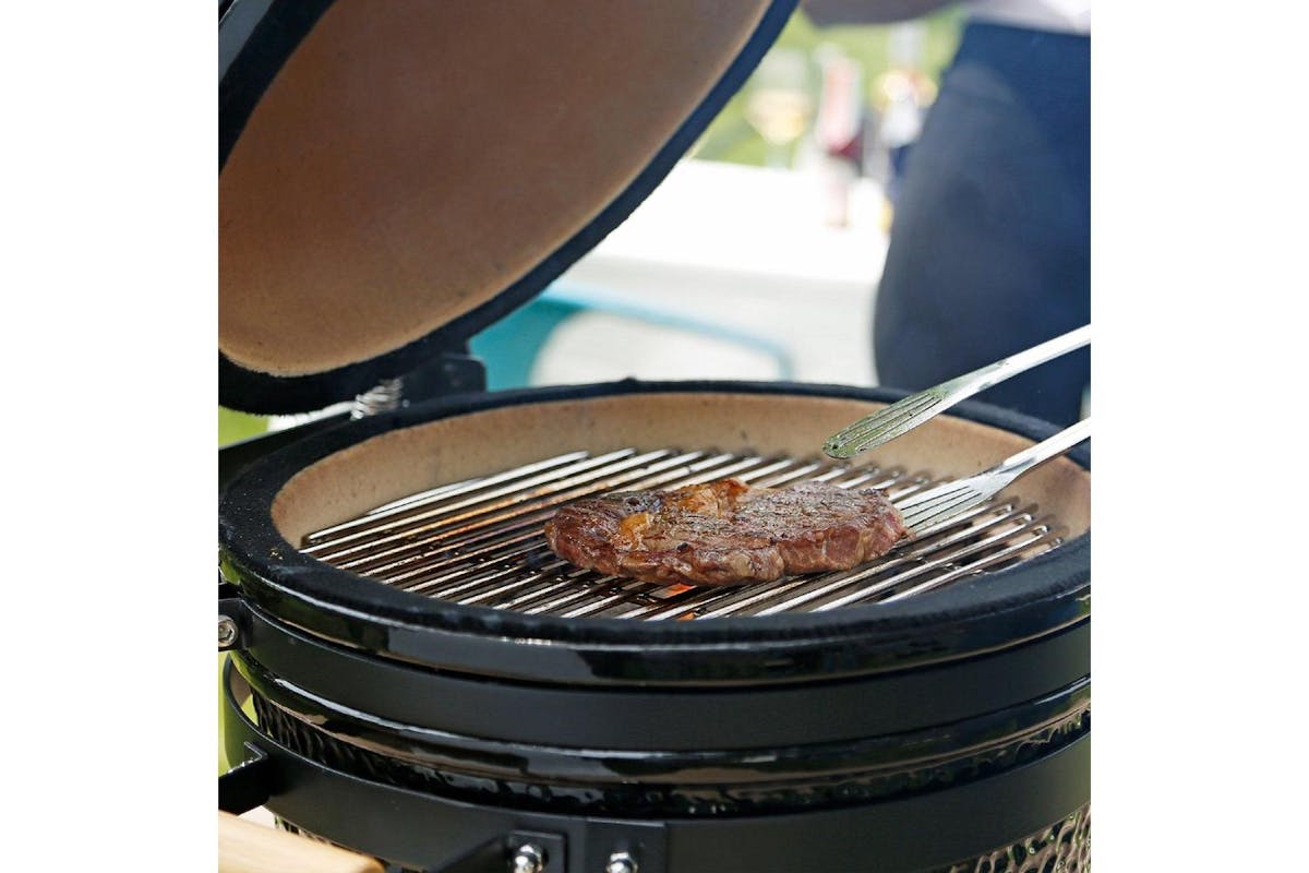Monstershop Fresh Grills 18" Maxi Kamado Charcoal BBQ Grill | Black-6