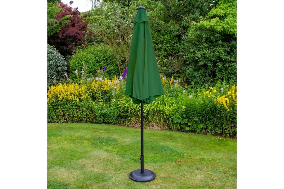 Monstershop 2.7m LED Tilt Parasol | Green-7