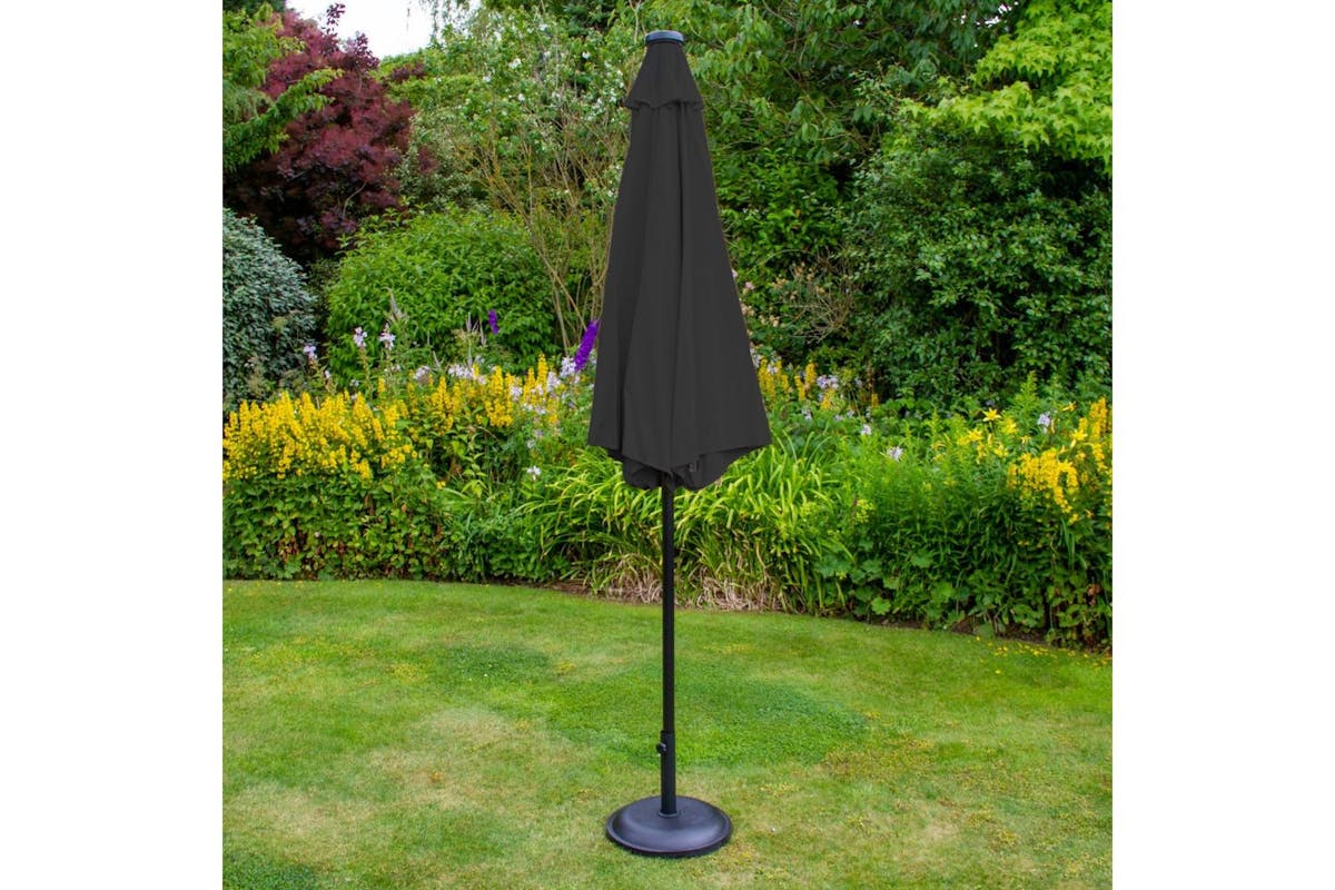 Monstershop 2.7m LED Tilt Parasol | Grey-7