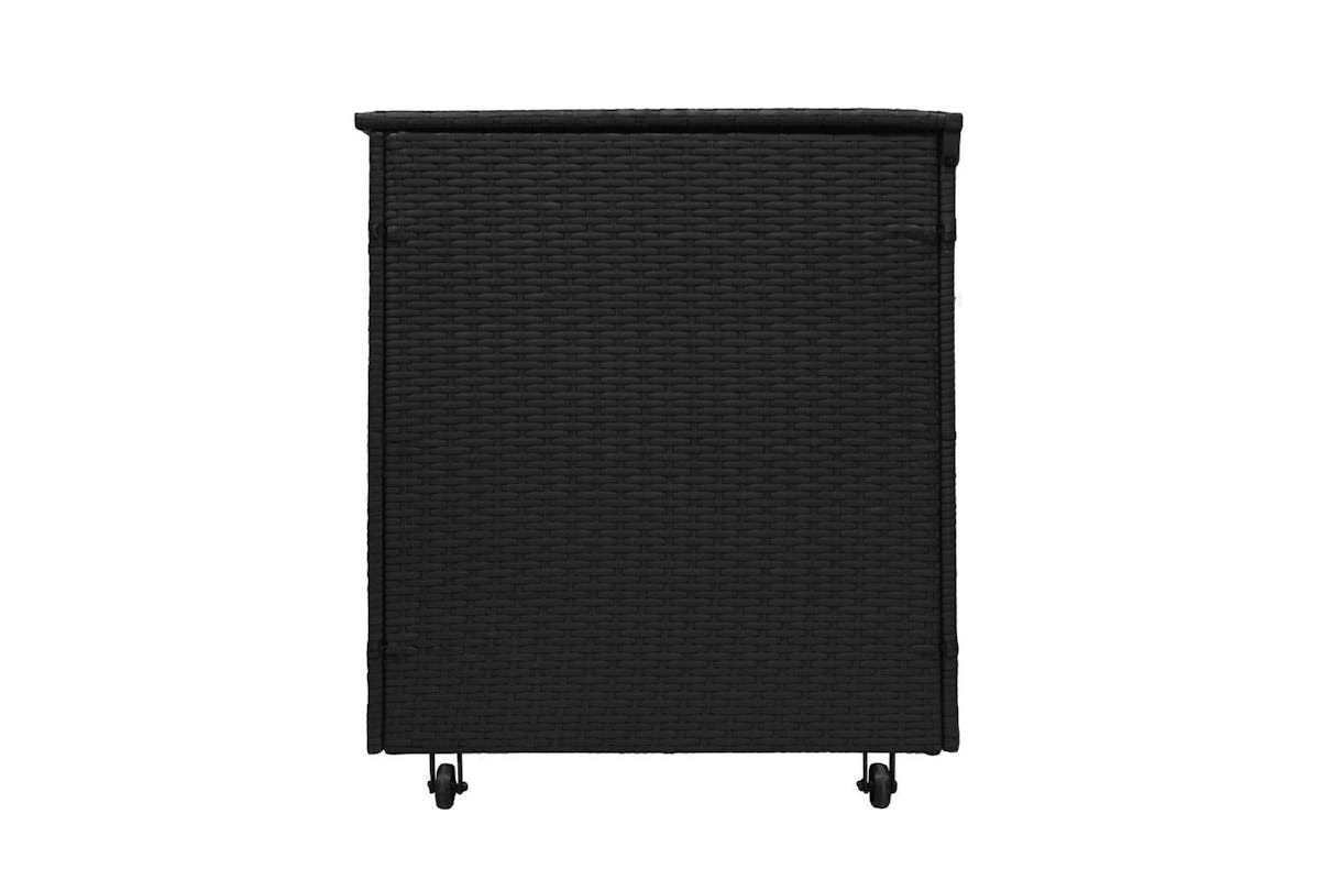 Monstershop Rattan Cushion Storage Box | Black-6