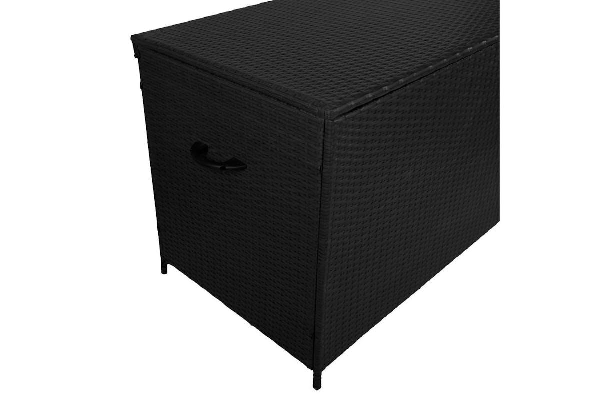 Monstershop Rattan Cushion Storage Box | Black-8