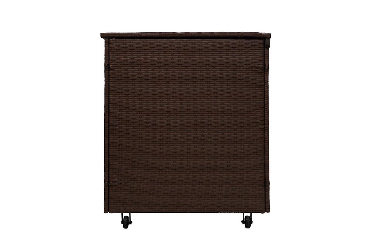Monstershop Rattan Cushion Storage Box | Brown-8