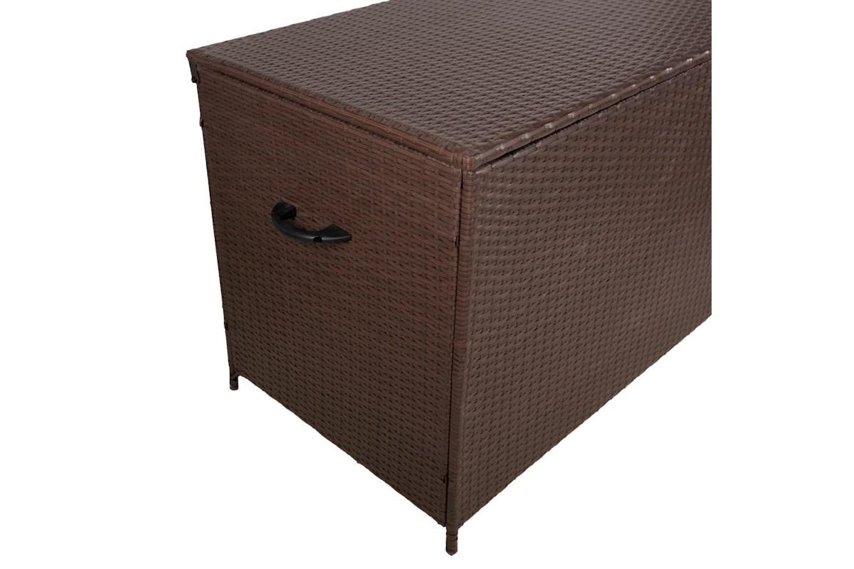 Monstershop Rattan Cushion Storage Box | Brown-9