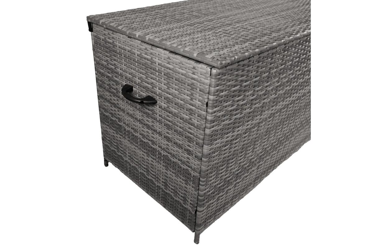 Monstershop Rattan Cushion Storage Box | Grey-9