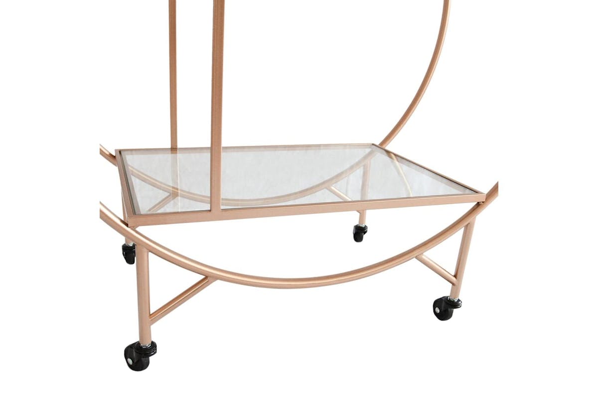 Monstershop Drinks Trolley Bar Cart | Rose Gold | Large-10