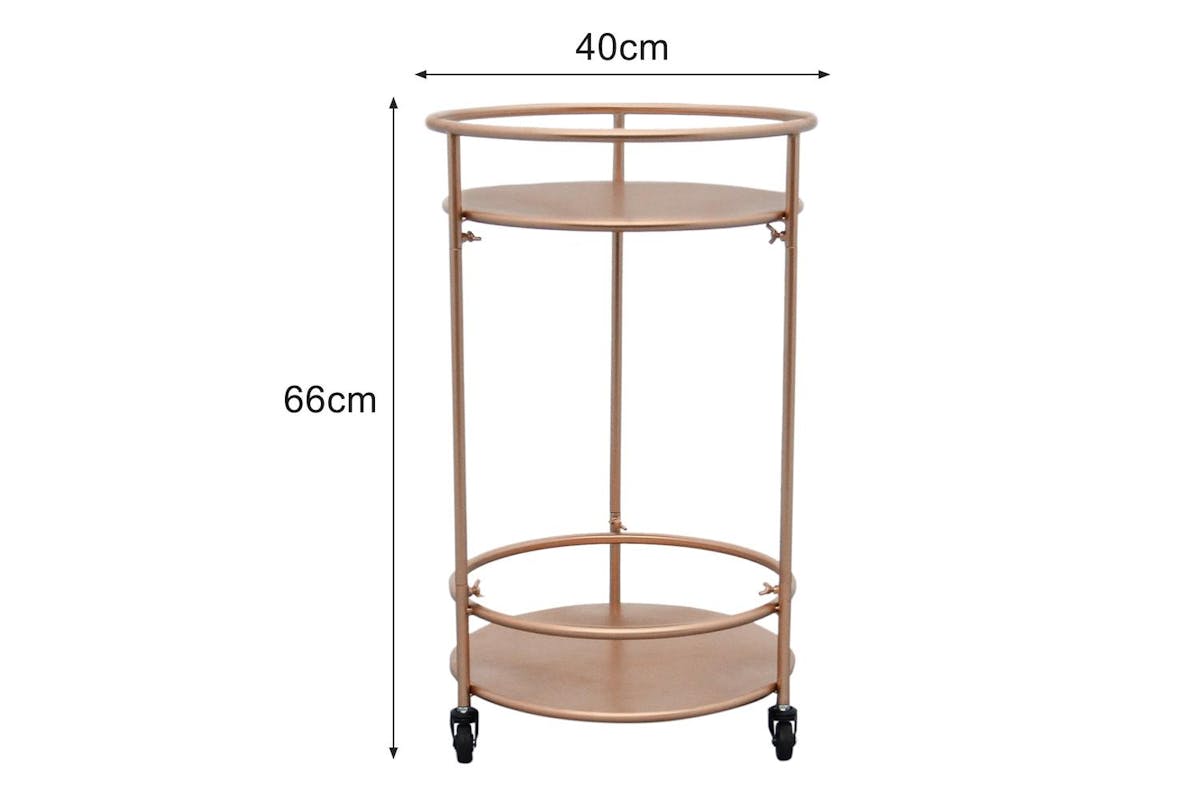 Monster Shop Drinks Trolley Bar Cart | Small | Rose Gold-10