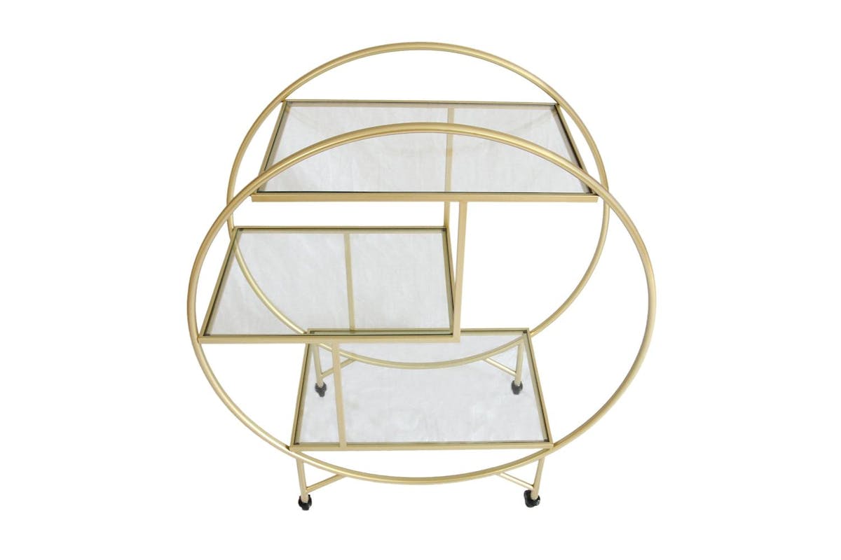 Monster Shop Drinks Trolley Bar Cart | Large | Gold-3
