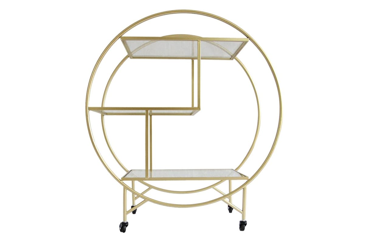 Monster Shop Drinks Trolley Bar Cart | Large | Gold-4