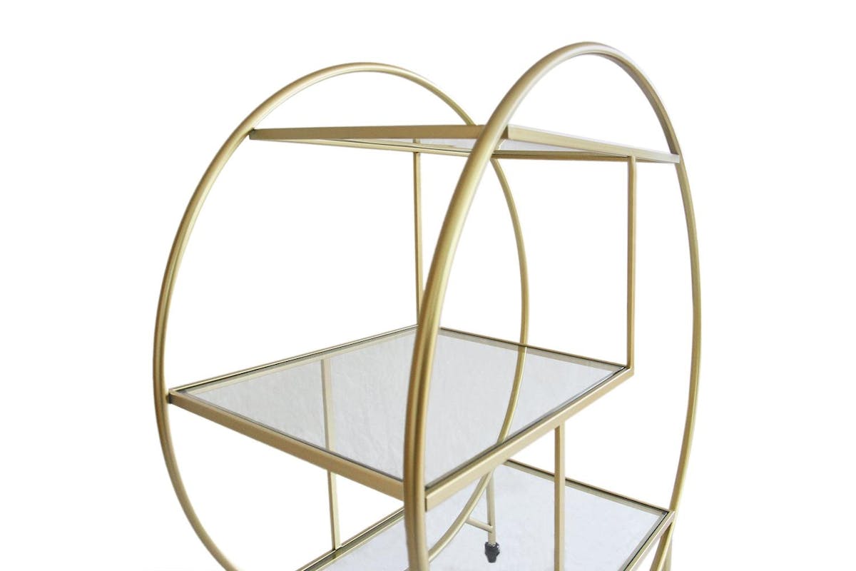 Monster Shop Drinks Trolley Bar Cart | Large | Gold-6