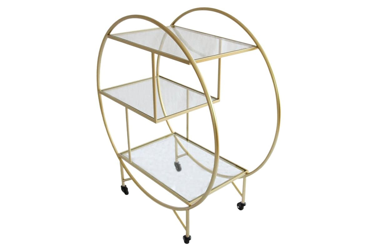 Monster Shop Drinks Trolley Bar Cart | Large | Gold-8