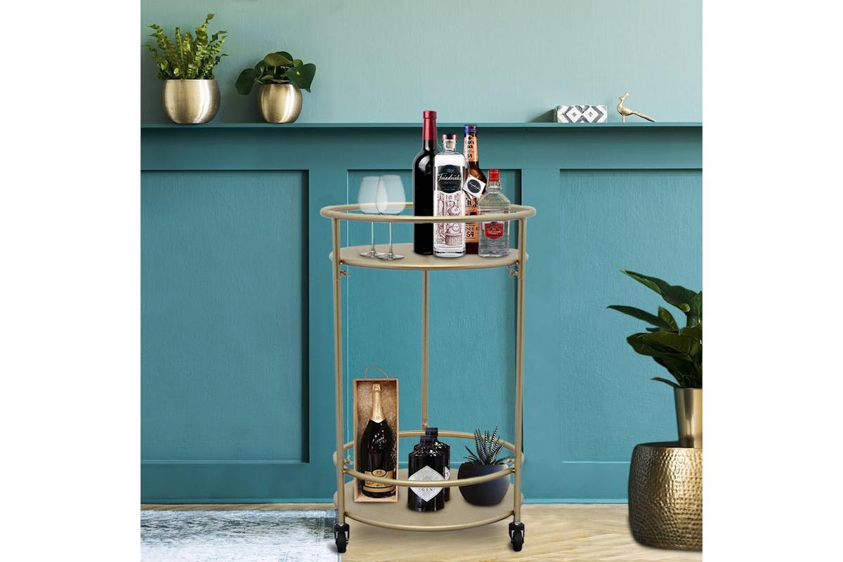 Monster Shop Drinks Trolley Bar Cart | Small | Gold-2