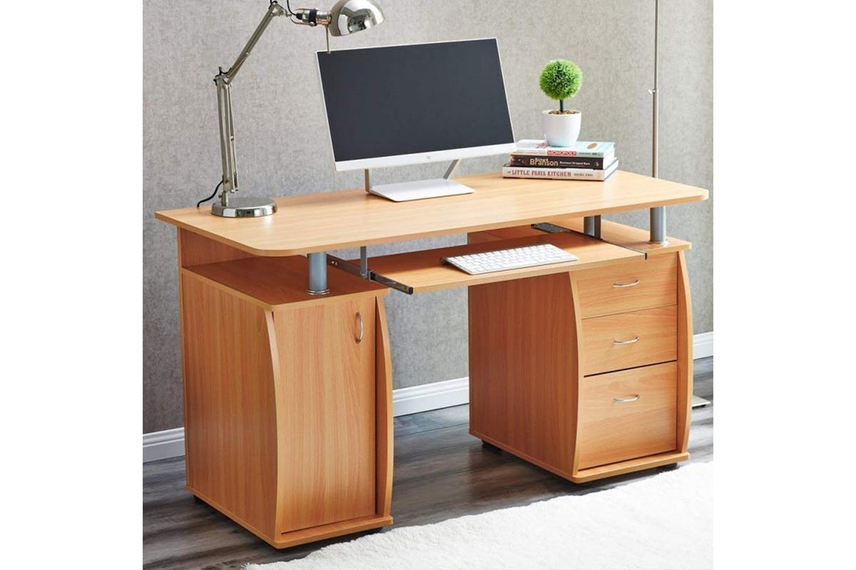 Raygar Deluxe Computer Desk & Cabinet | 3 Drawers-2