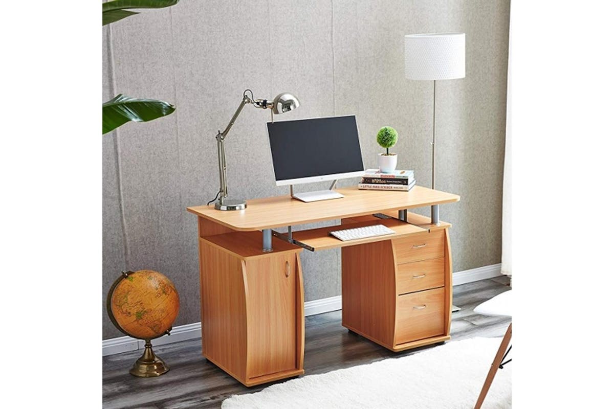 Raygar Deluxe Computer Desk & Cabinet | 3 Drawers-4