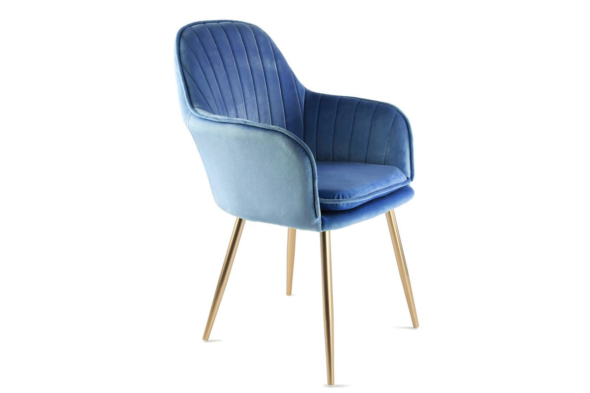 Genesis Muse Accent Chair | Velvet | Navy-4
