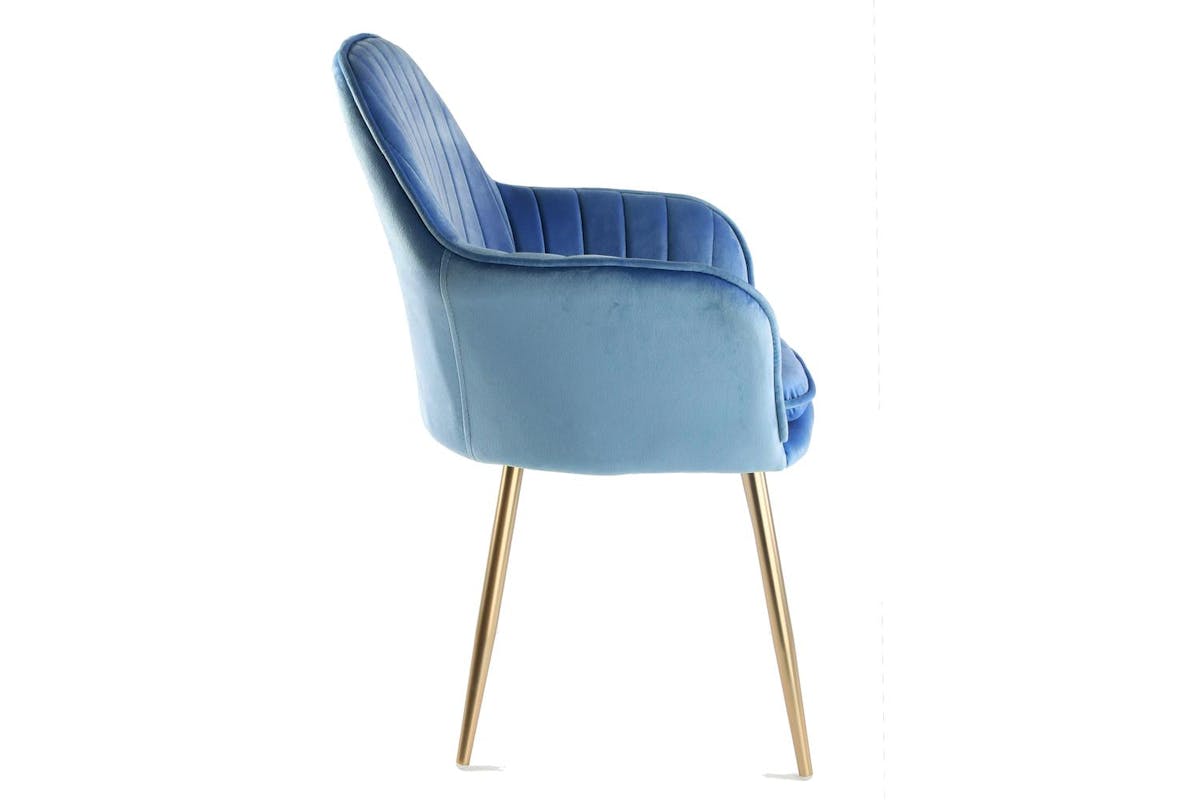 Genesis Muse Accent Chair | Velvet | Navy-3