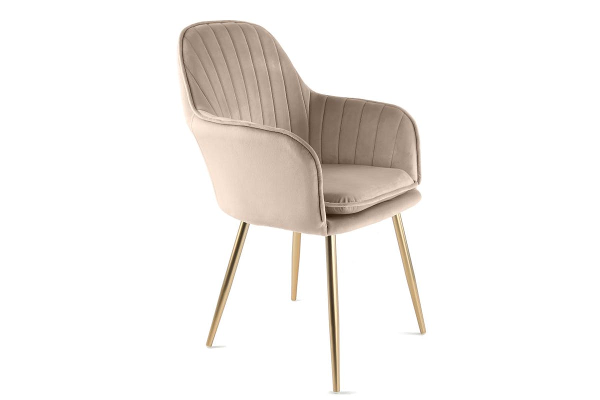 Genesis Muse Accent Chair | Velvet Fabric | Taupe-4